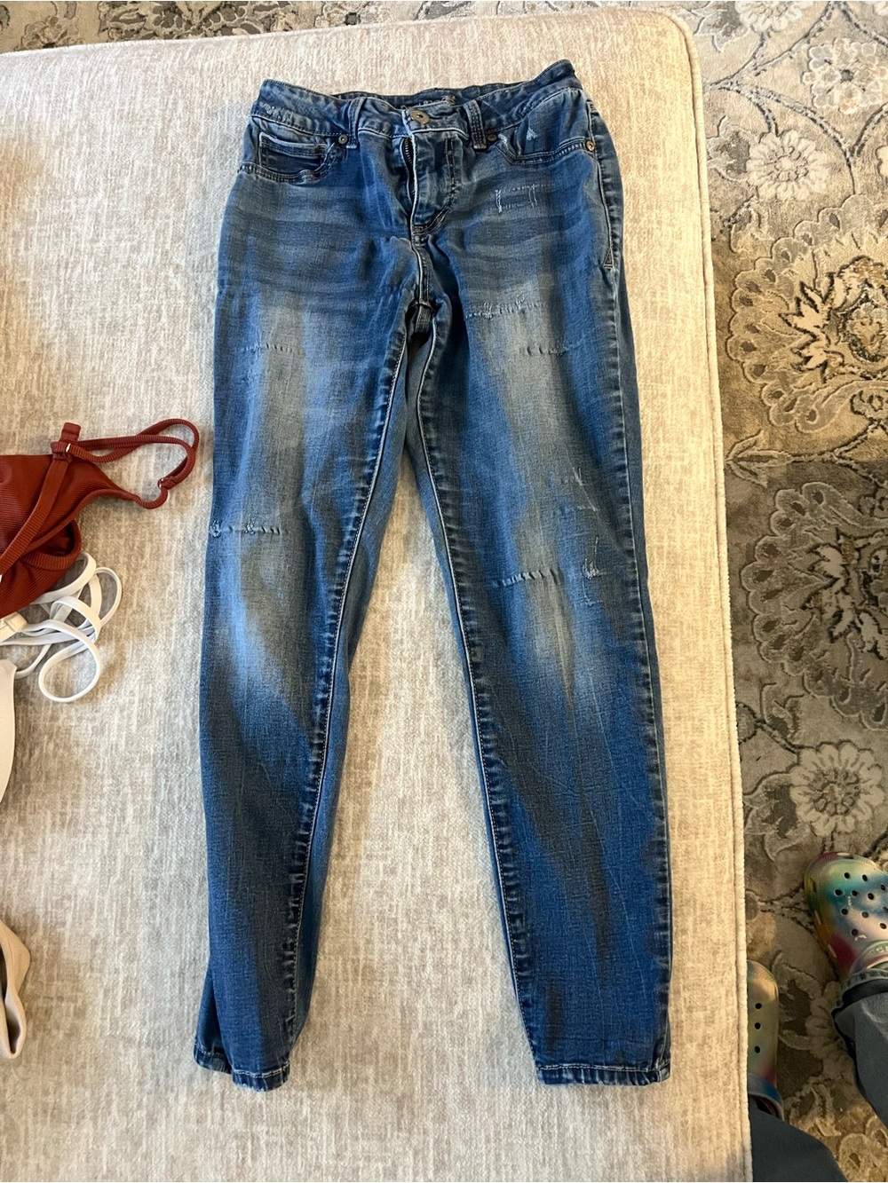 Women's Blue Stretch Skinny Jeans